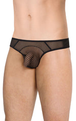 Tanga bărbătească cu croială SoftLine 4525 negru M/L