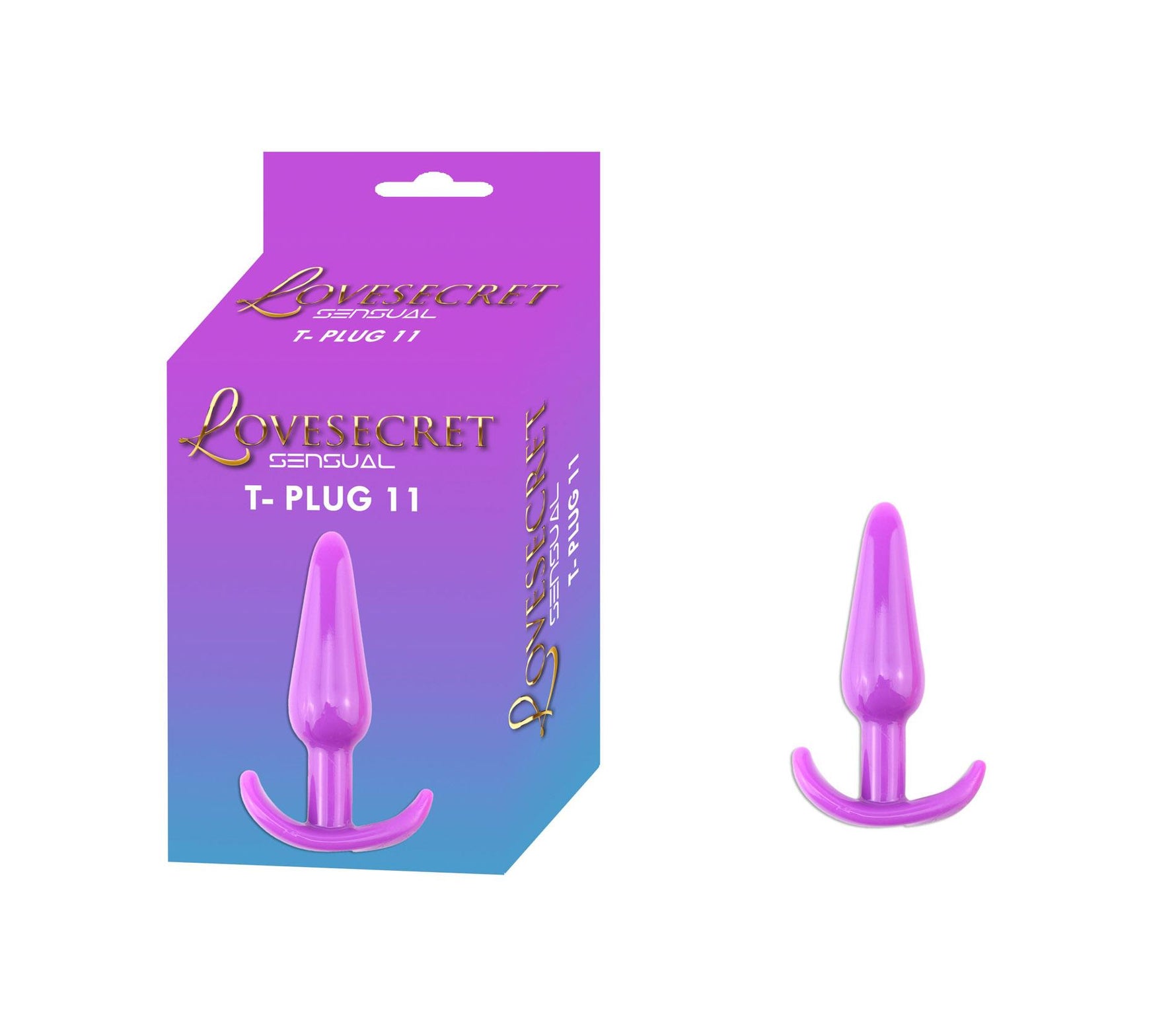 Plug anal flexibil Lovesecret Sensual TPE violet 12,3 cm