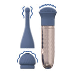 Vibrator Loveline The Thrill din silicon, albastru, 10 moduri