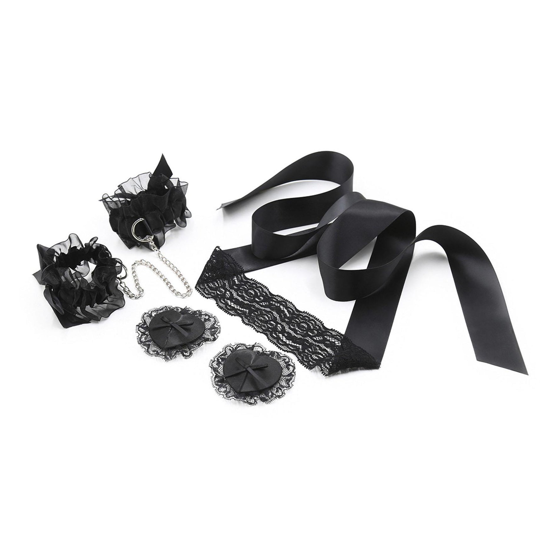 Set de bondage Lace Me Up Crushious negru