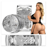 Masturbator transparent 2 în 1 Fleshlight Quickshot Mia Malkova 11 cm