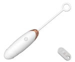 Ou vibrant încălzit prin USB Fox, seria B, alb, 21 cm, cu împingeri