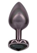 Plug anal Diamond Heart Large Calexotics argintiu 7 cm
