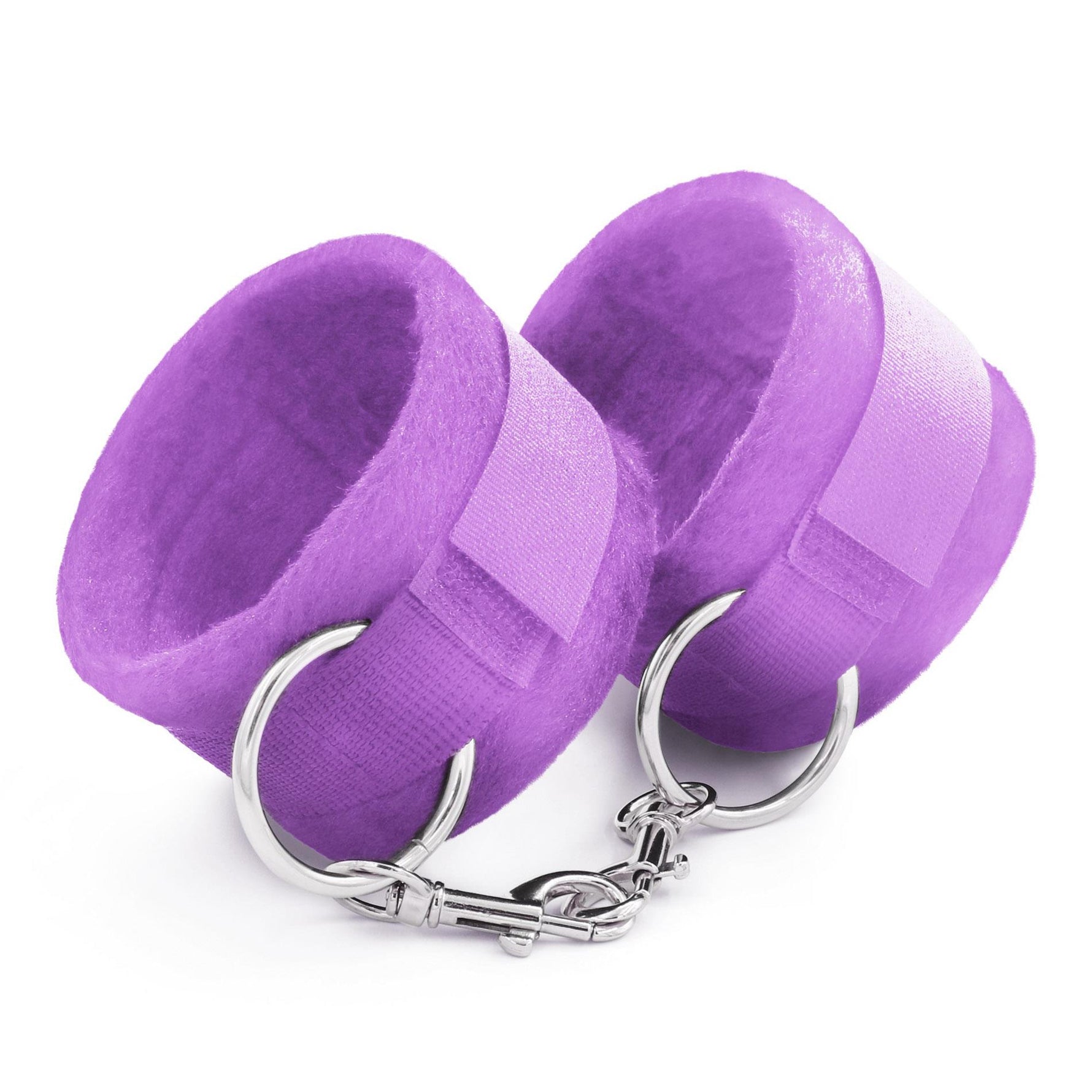 Cătușe Crushious cu velcro și lanț, violet, 40 cm