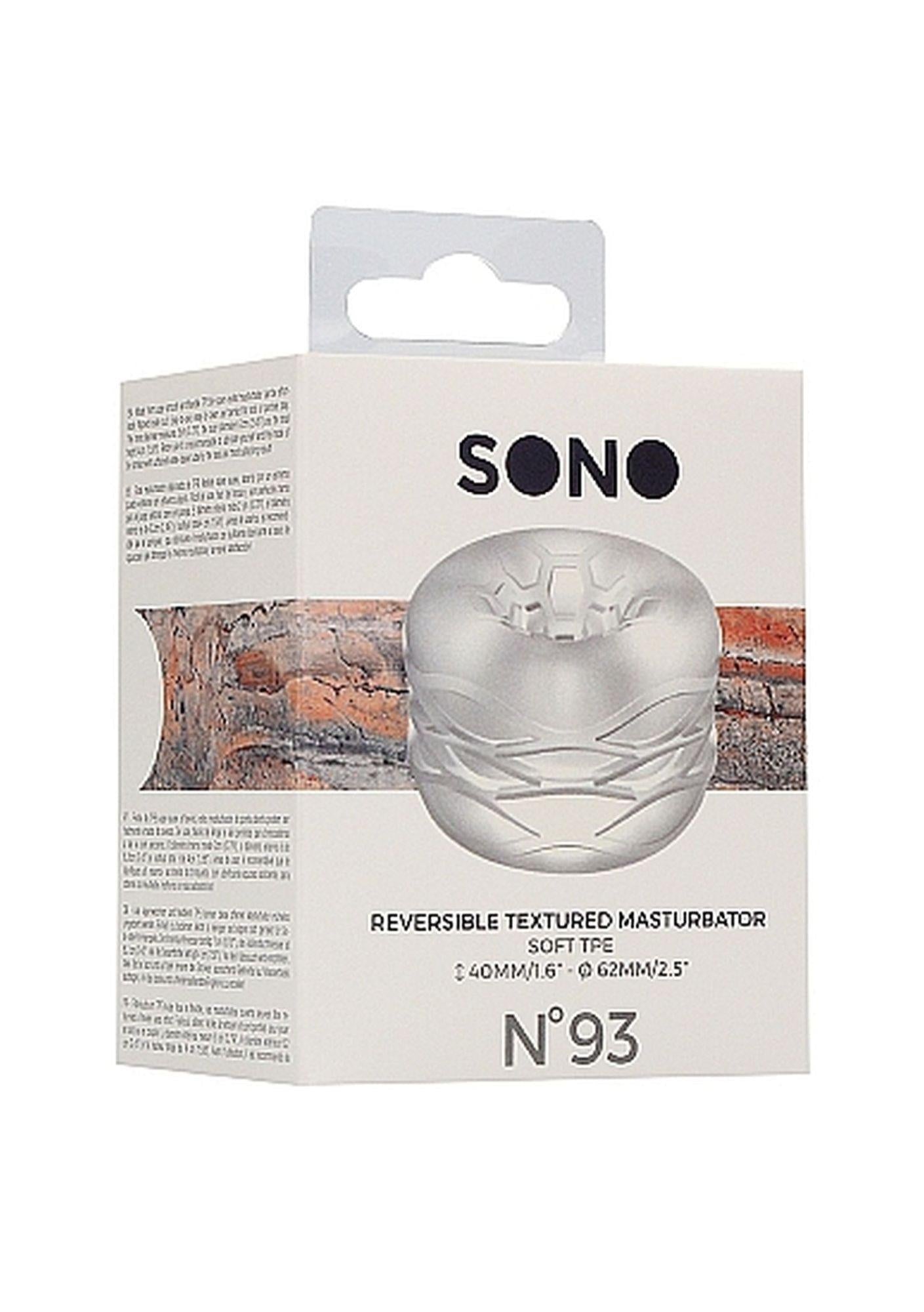 Sono N0. 93 Masturbator reversibil Transparent