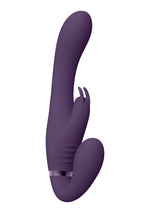 Vive Suki Strapon Vibrator cu USB din Silicon Mov