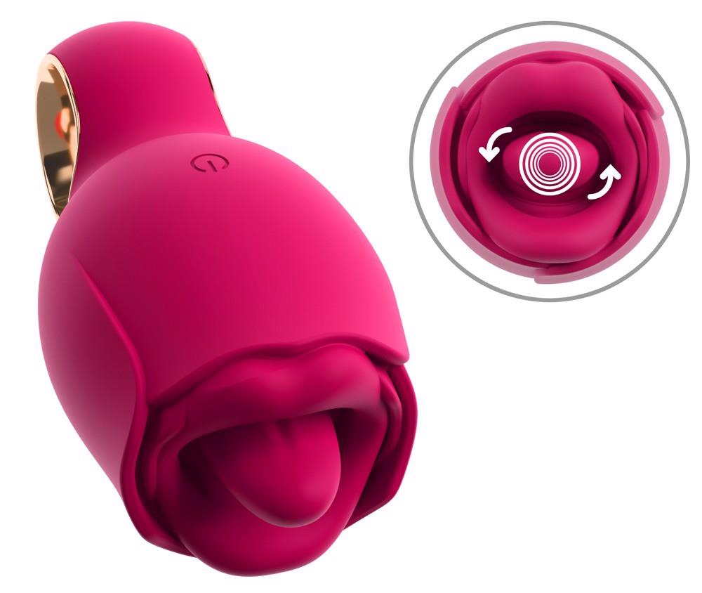 Vibrator rotativ cu limbă USB din silicon You2Toys