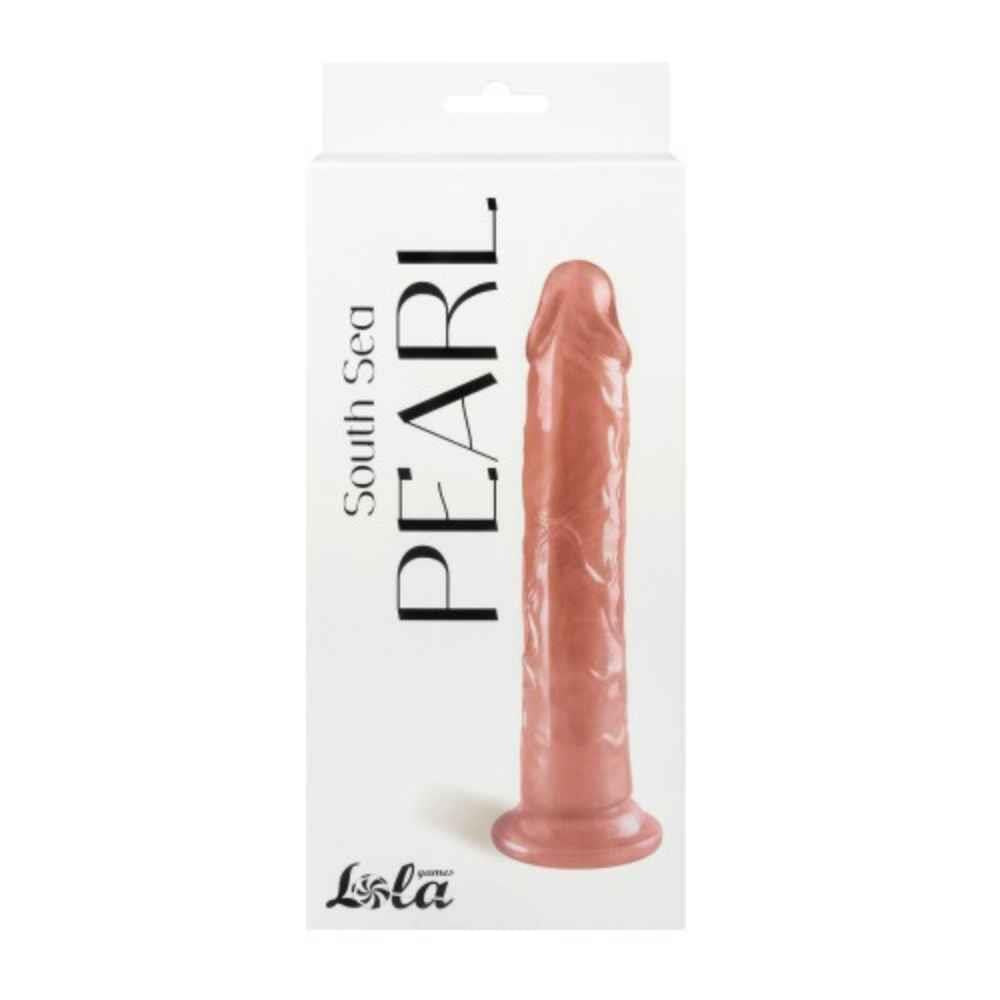 Dildo cu gel roz perlat 20 cm