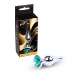 Bijuterii anale argintii MyLove Toys, verzi, 9,5 cm