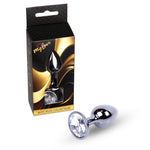 Bijuterie anală din argint cu diamant MyLove Toys 7 cm