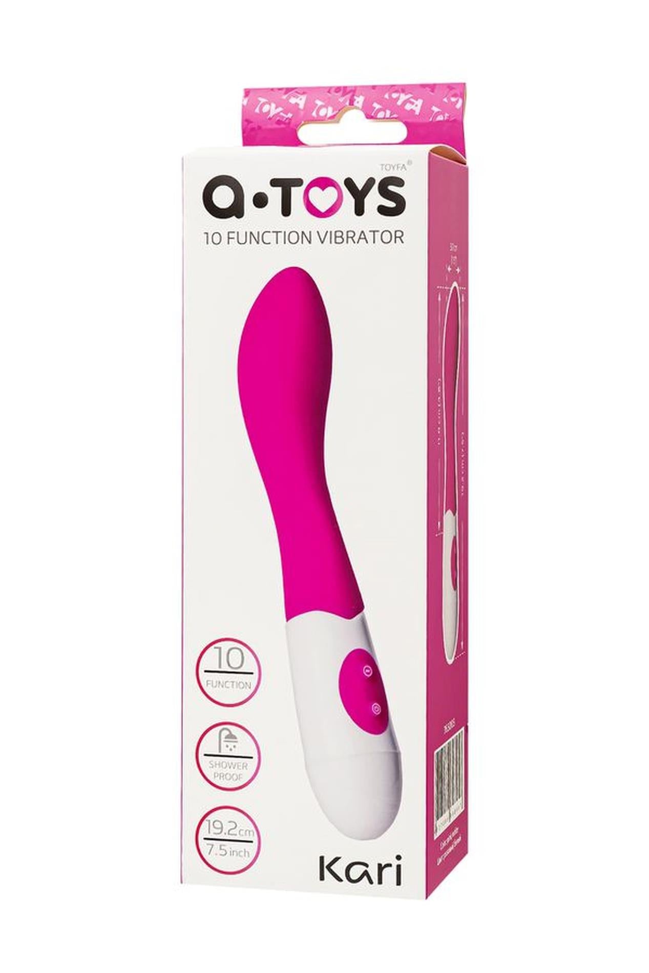 Vibrator pentru punct G din silicon A-Toys Kari 12 cm 10 moduri