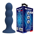 Dop anal din silicon Mr. Play cu 3 bile metalice