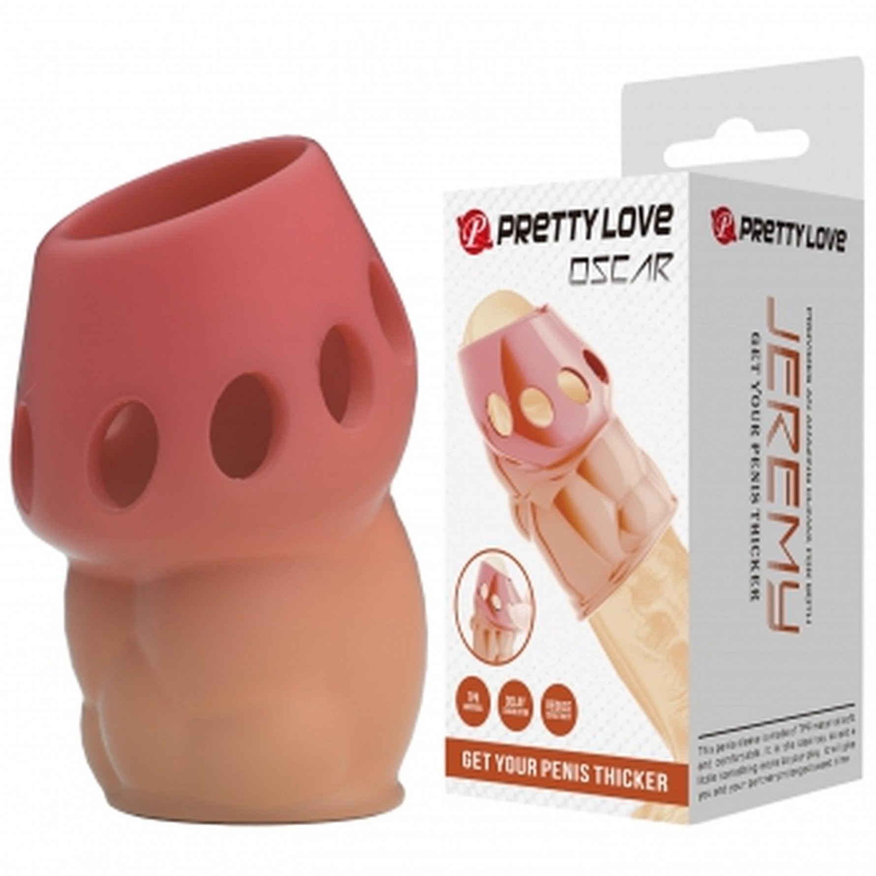 Manșon pentru penis impermeabil Pretty Love Oscar TPR