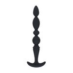 Sondă anală Levelz Multi-Texture din silicon, neagră, 26 cm