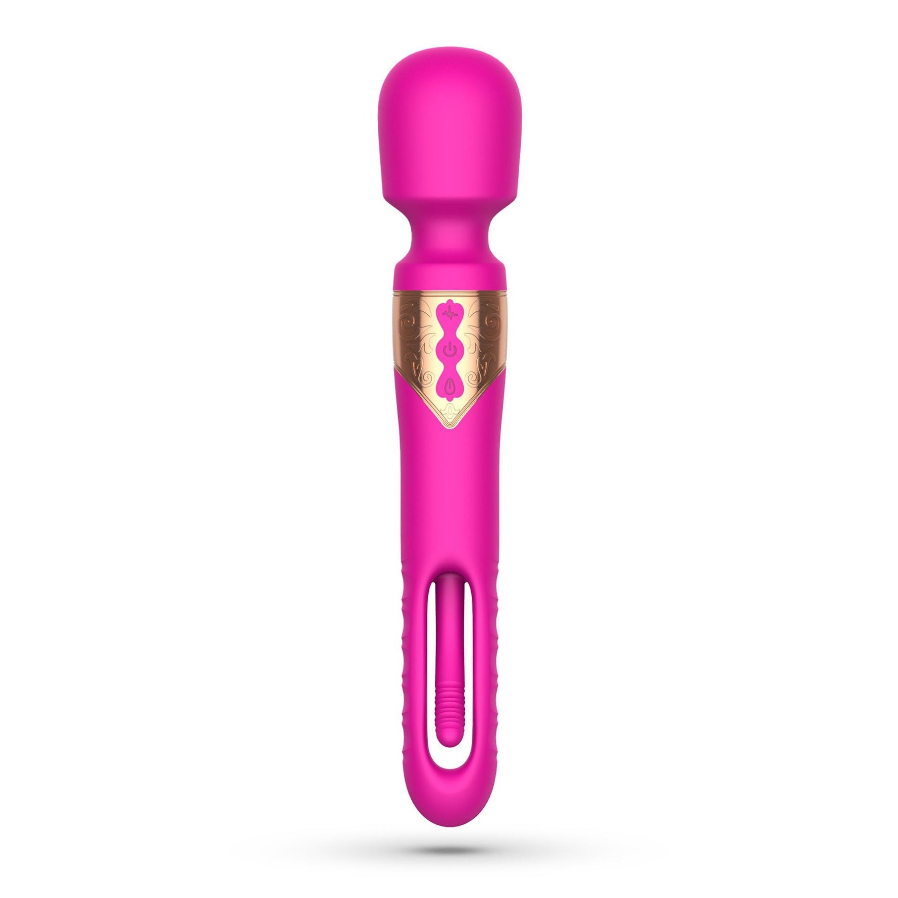 Aparat de masaj cu vibrații Crushious Big Ben cu dublă USB, 25,9 cm