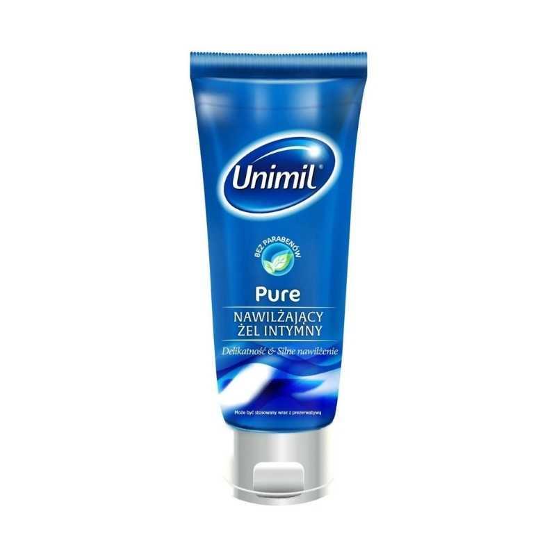 Gel hidratant intim Unimil Pure, pe bază de apă, 80 ml, fără parfum