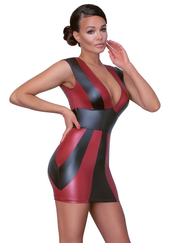 Rochie mulată Cottelli PARTY roșu negru S