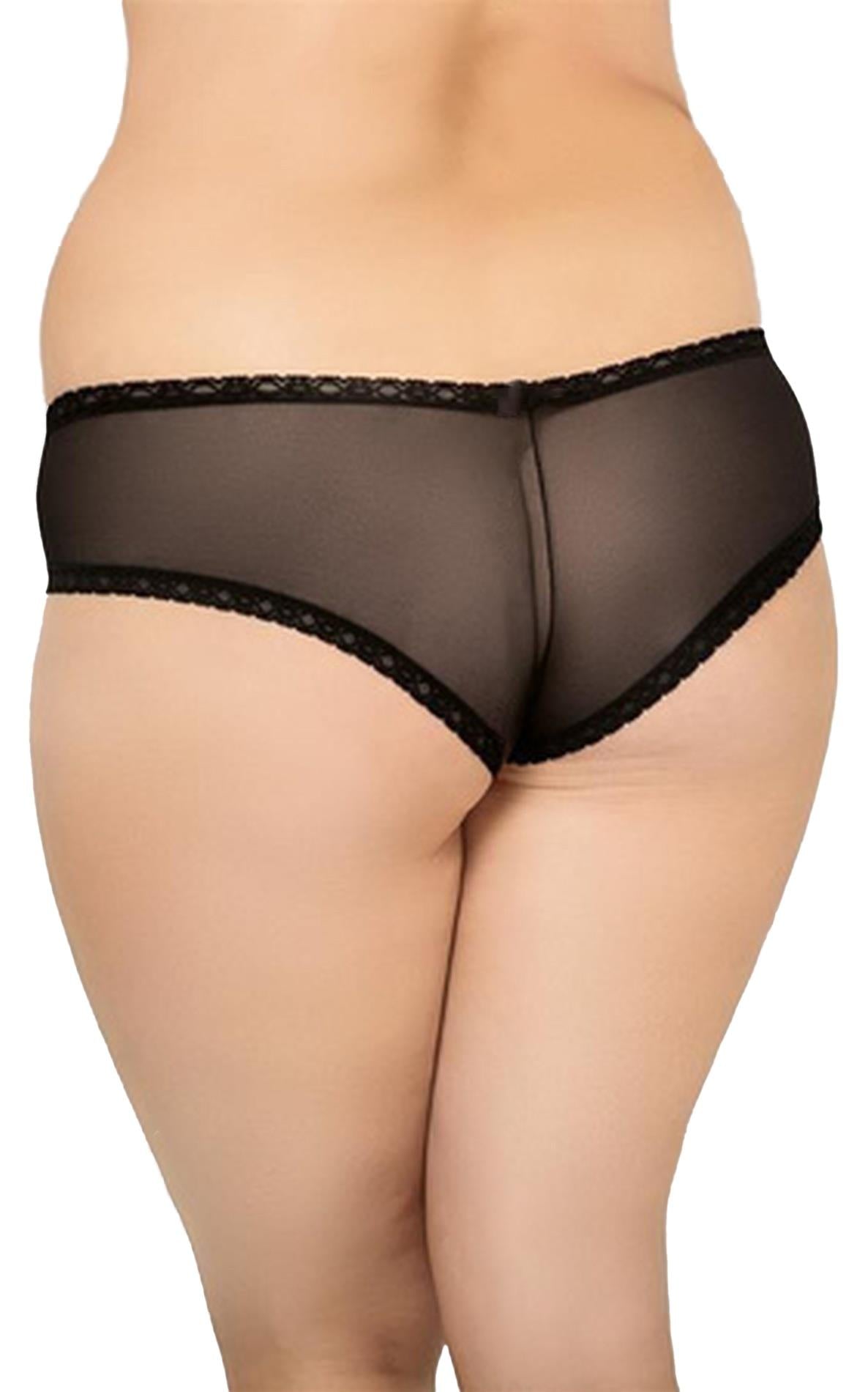 Tanga mărime mare 2469 SoftLine Negru XL