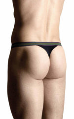 SoftLine 4496 tanga curcubeu bărbătesc negru M/L