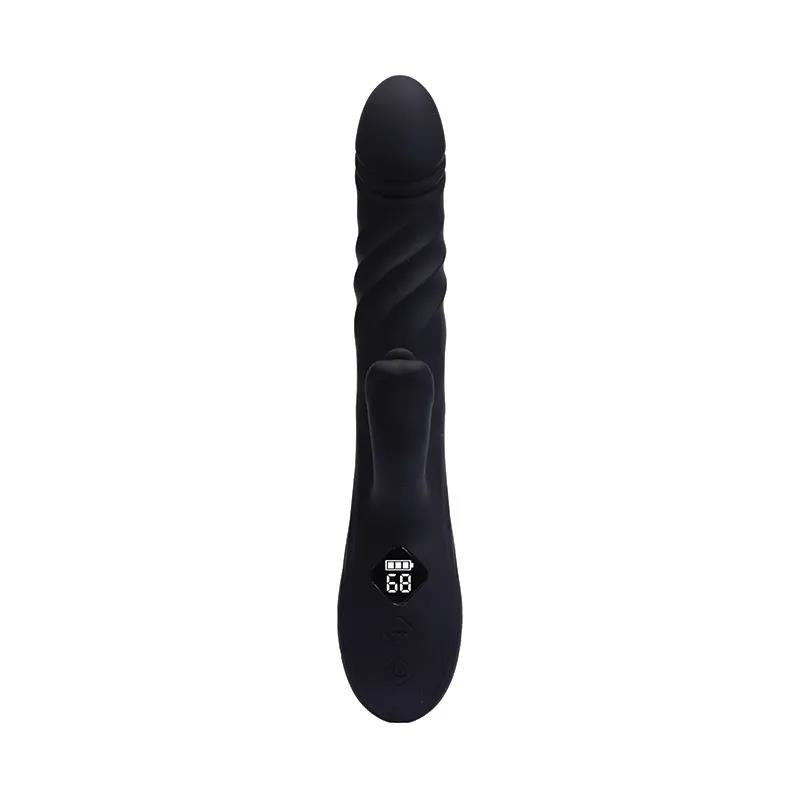 Vibrator Fantasy Pluto Bunny cu USB de împingere 23 cm