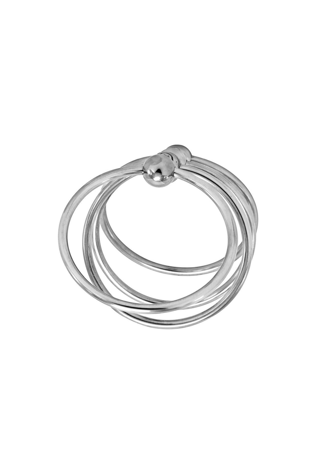 Inel de penis Chain Torc Locked din oțel inoxidabil, 45 mm, T2
