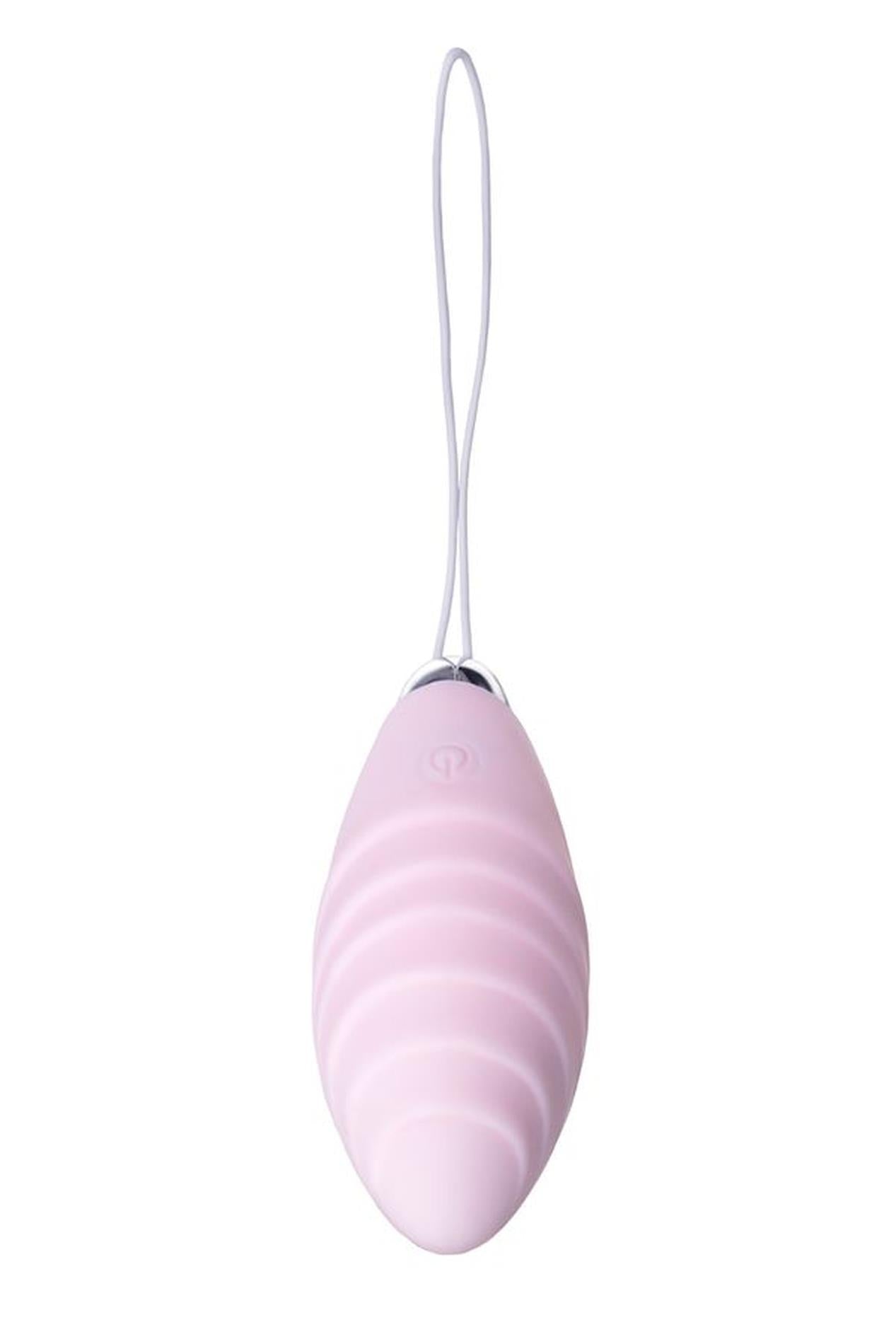 JOS VITA Ou vibrant pentru deget cu capac, roz pudrat, silicon 8,5 cm