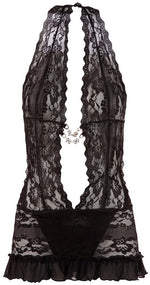 Rochie Cottelli LINGERIE din dantelă neagră, mărimea S