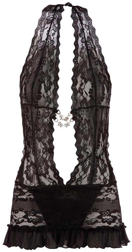Rochie Cottelli LINGERIE din dantelă neagră, mărimea S