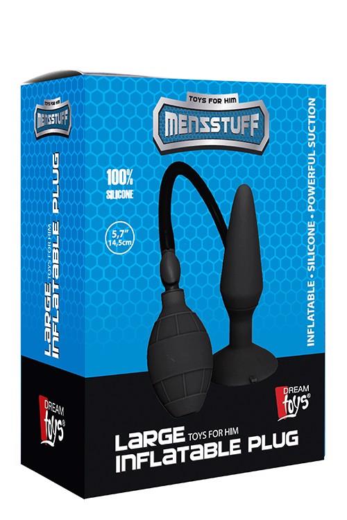 Plug anal gonflabil Dream Toys din silicon, mare, 3,9 cm