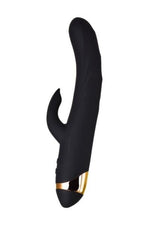 Vibrator WANAME D Splash Thunder din silicon, model iepuraș, negru