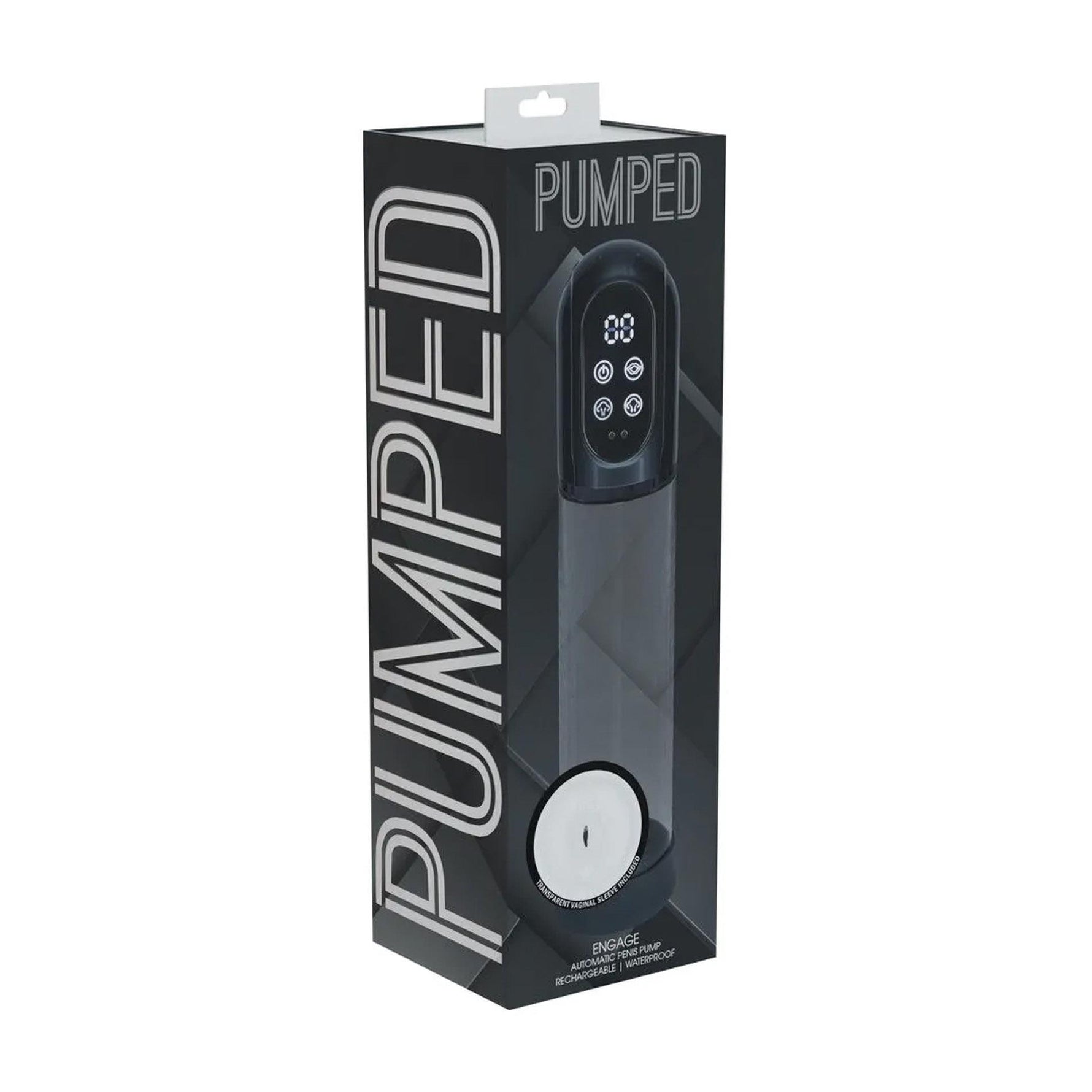 Pompă automată de penis impermeabilă și masturbator Gun Metal