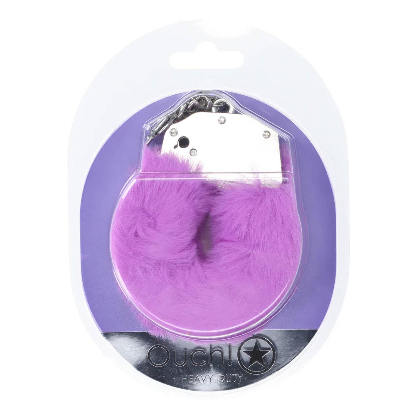 Cătușe pufoase întărite, violet