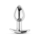 Plug anal vibrant HeavyFun din metal, seria B, cu telecomandă USB