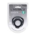 Inel vibrant pentru penis Levelz Level 3 din silicon, negru, 6,3 cm