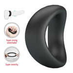 Inel de penis din silicon curbat Crazy Bull Valen