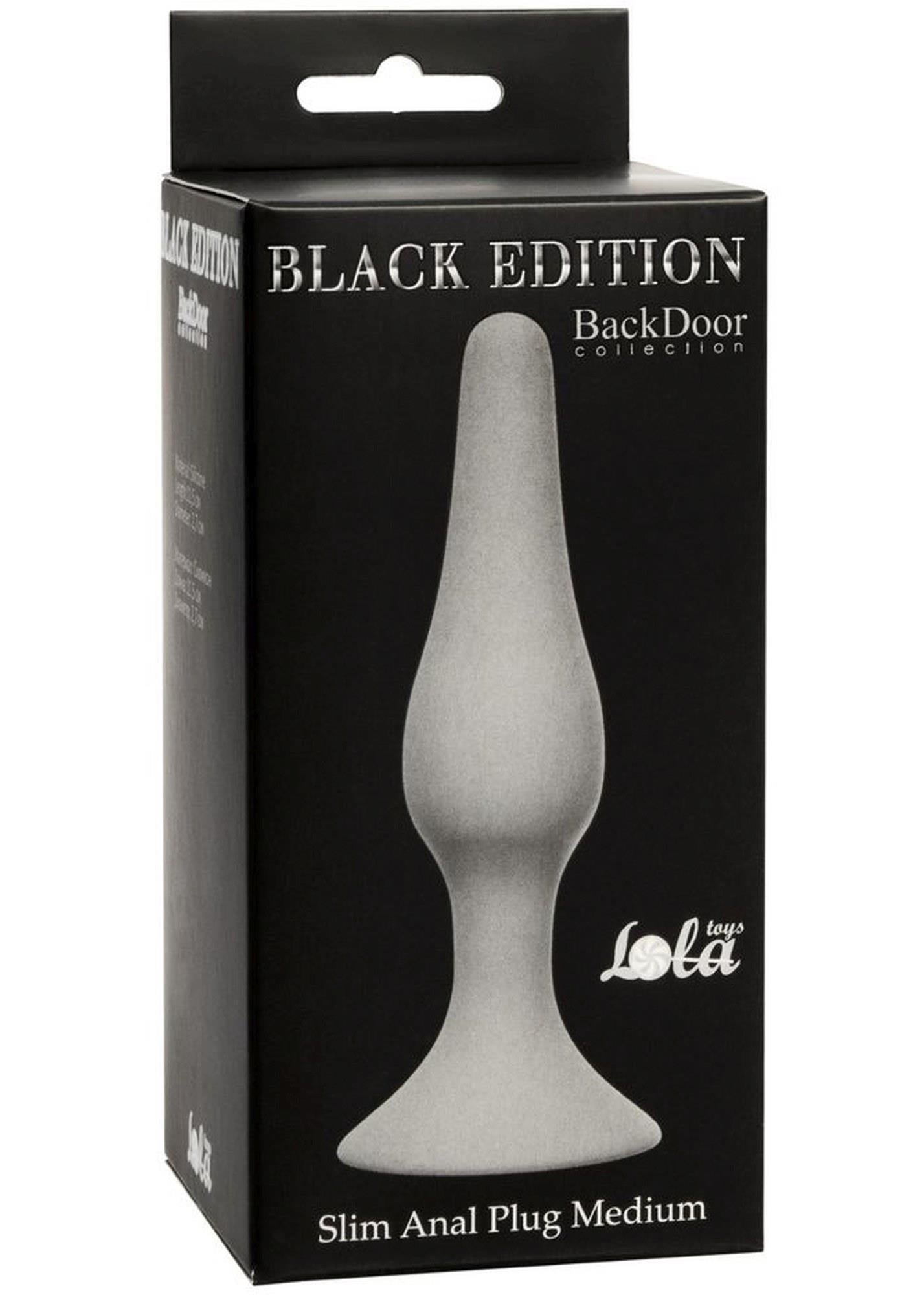 Dop anal din silicon Lola Toys gri 11,5 cm
