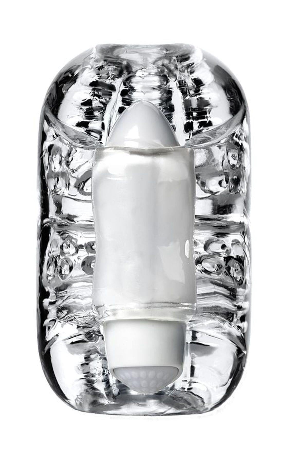 Masturbator Vibrator Lingam Khani Transparent 9 cm