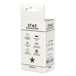 Dop anal Star Collection S din metal argintiu, piatră mov, 7 cm