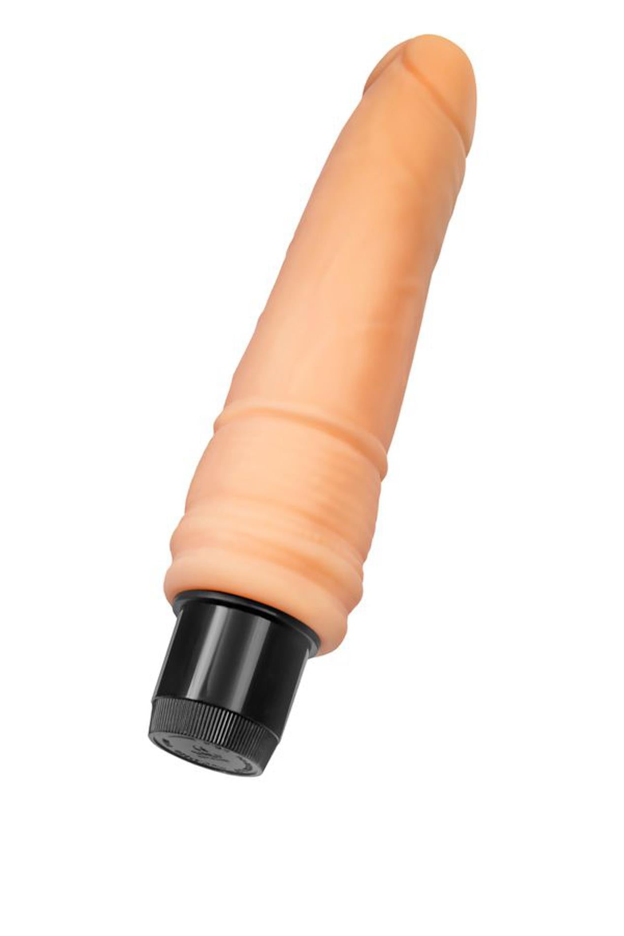 Vibrator realist cu inele, 19 cm, jucării