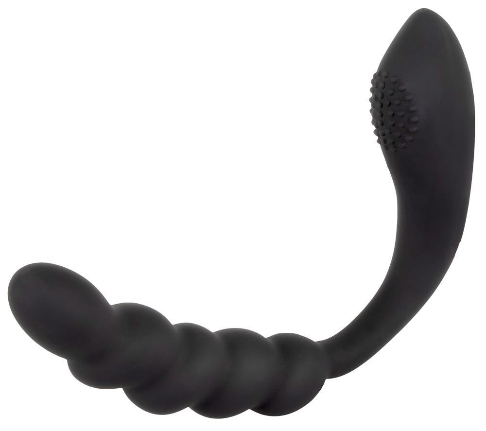 Vibrator anal flexibil din silicon Black Velvets cu USB, 26 cm