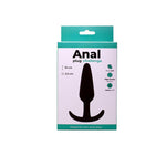 Dop anal Fantasy din silicon, negru, mediu, 10 cm