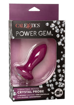 Plug vibrant din silicon Power Gem, violet, 95 cm