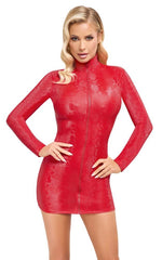 Rochie Cottelli PARTY roșie cu imprimeu piele de șarpe S