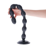 Dop anal Taranaki Toyz4lovers din PVC, negru, 52 cm