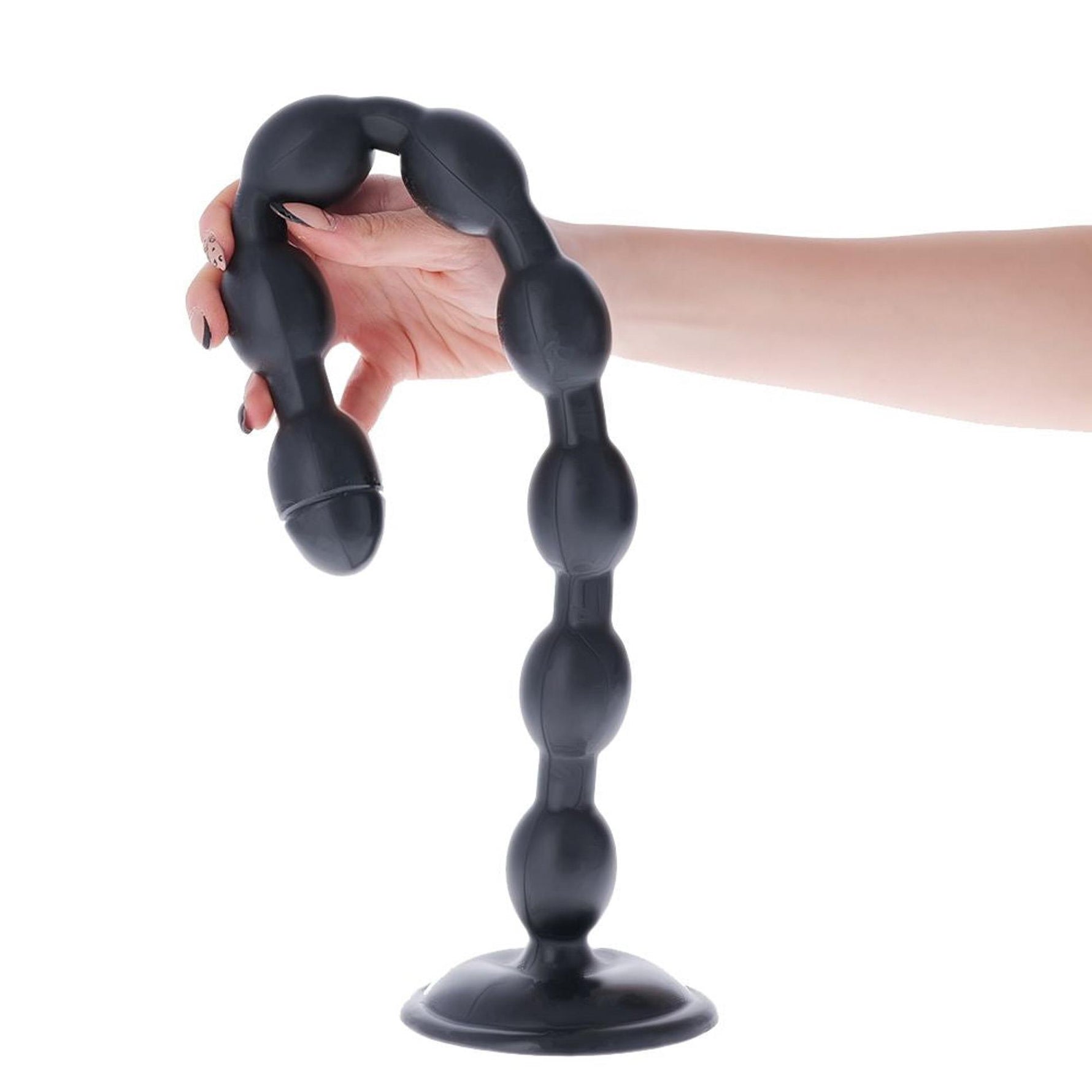 Dop anal Taranaki Toyz4lovers din PVC, negru, 52 cm
