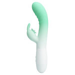 Vibrator USB Pretty Love Cerberus din silicon, cu formă de iepuraș, 30 de funcții