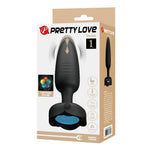 Plug anal vibrant Pretty Love Tarion din silicon cu LED, 10 moduri