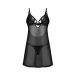 Alliane Erotic Mesh Chemise cu Thong Obsessive 2XL/3XL