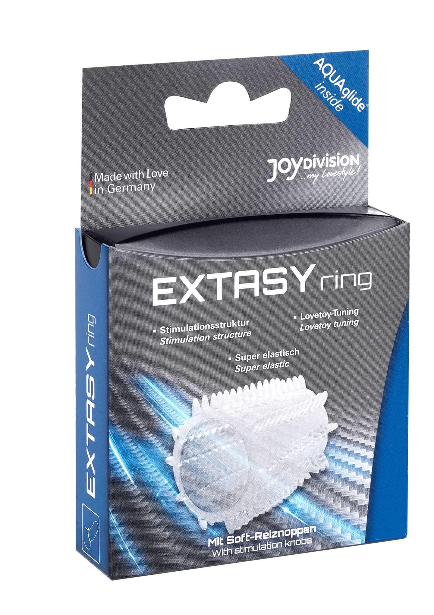 Inel Extasy JoyDivision Transparent TPE 4.5 cm