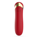 Mini vibrator Crushious Blinders reîncărcabil, silicon roșu, 10 cm